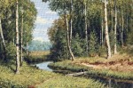 Гобеленовая картина "Тихая речка" в багете 3 см